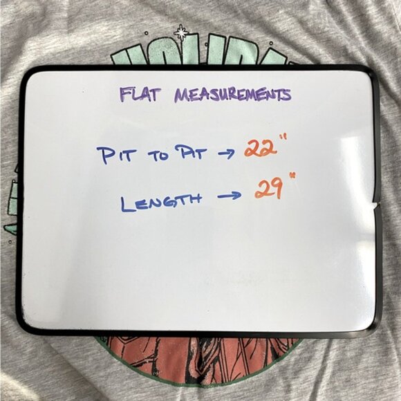 5/$25 Star Wars Grey Happy  Holidays Yoda Santa Graphic T Shirt L - Picture 4 of 13